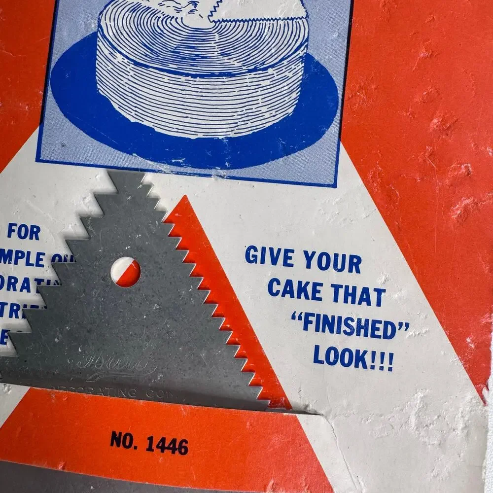 Vintage 13 Ateco Cake Icing Decorating Comb Triangle Edger Aluminum